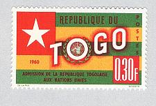 Buy Togo 386 MLH Togo Flag 1 1961 (BP67711)
