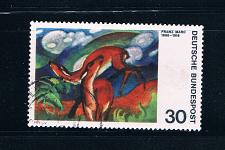 Buy Germany 1135 Used Deer in Red painting (GI0209P29)+