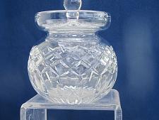 Buy Signed Webb crystal Cut Glass jar