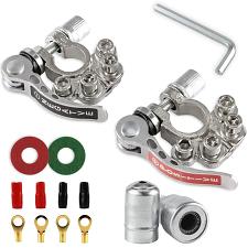 Buy SINGARO Car Battery Terminal Connector 4 Way Positive and Negative Pole Quick...