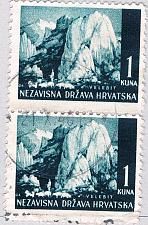 Buy Croatia 33 Used V Pair Velebit Mountains 1941 (BP87205)