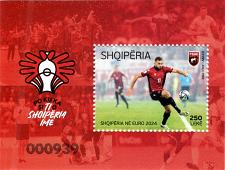 Buy Albania Stamps 2024. Albania in Euro 2024. Football. Bllok MNH