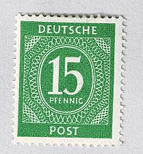 Buy Germany 541 numeral 15 green 1946 MLH (BP90937)