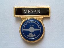 Buy MEGAN THE MOTOR CARAVANNERS CLUB. Lapel Pin Badge