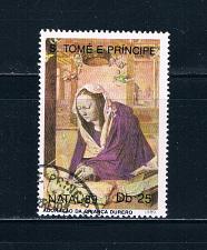 Buy Saint Thomas and Prince Is 907 Used Christmas painting 1989 (GI0375)+