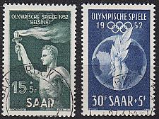 Buy GERMANY Saar [1952] MiNr 0314-15 ( O/used ) Olympia
