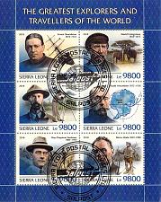 Buy Sierra Leone 2018 Sheet Greatest Explorers 6 values (TS0124)