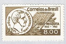 Buy Brazil 942 Unused Julio Mesquita 2 1962 CV 1.25 (BP65103)