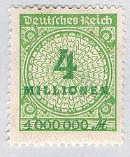 Buy Germany 284 Unused 4 Million on 1 Million 2 1923 (G0701)+