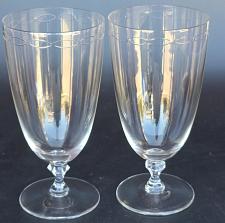 Buy Pair Signed Lenox Crystal sentiment juice glass replacement