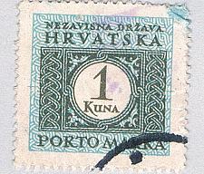 Buy Croatia J12 Used Postage Due 1k 1943 (BP84120)