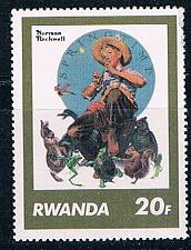 Buy Rwanda 1032 Unused Saturday Evening Post Norman Rockwell (R0365)+