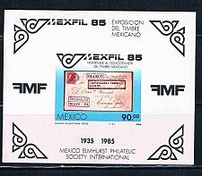 Buy Mexico Unused SS 1385 Mexfil 85 Stamps Cat Val $3.50 (ML0191)+