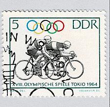 Buy Germany DDR Olympics green bicyclists Used (BP91510)