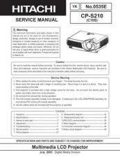 Buy Hitachi CPS210 Service Manual by download Mauritron #207261