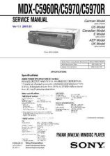 Buy Sony MDX-C5970 service manual Technical Manual. by download Mauritron #242747