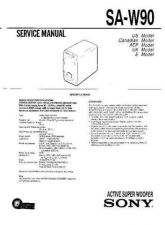 Buy Sony SA-W441-W442-W541-W542 Technical Manual. by download Mauritron #243766