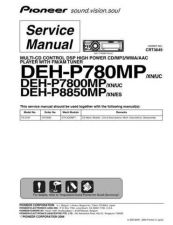 Buy Pioneer DEH-P8850MP-7 Service Manual by download Mauritron #233783