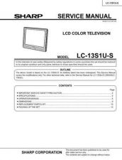 Buy Sharp LC13S1US Service Manual by download Mauritron #208991