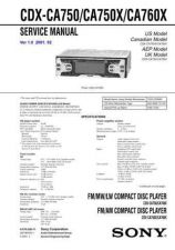 Buy Sony CDX-CA750CA750XCA760X. Service Manual by download Mauritron #238558