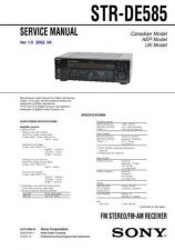 Buy Sony STR-DE815G Service Manual. by download Mauritron #245114