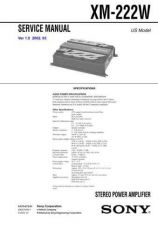 Buy Sony XM-222W Service Manual. by download Mauritron #245970