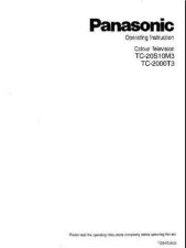 Buy Panasonic TC20S10M3 Operating Instruction Book by download Mauritron #236535