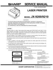 Buy Sharp JX-250M Technical Information by download Mauritron #233001