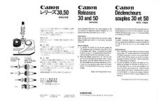 Buy CANON RELEASES30AND50 FD CAMERA INSTRUCTIONS by download #118460