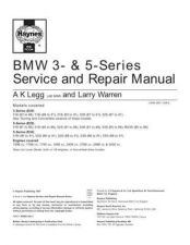 Buy BMW 525i (81 to 88) Service Guide Manual by download Mauritron #230264