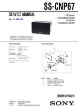 Buy Sony SS-CN62 Service Manual. by download Mauritron #244697