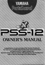 Buy Yamaha PSS12E Operating Guide by download Mauritron #249439