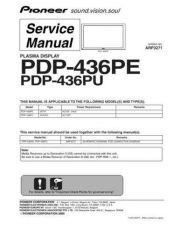 Buy Pioneer PDP-435PU Service Manual by download Mauritron #235026