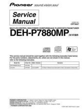 Buy Pioneer DEH-P7880MP---2 Service Manual by download Mauritron #233667