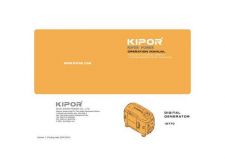 Buy Kipor IG770 Operating Guide by download Mauritron #327578