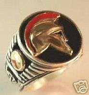 Buy SPARTAN Helmet Mens Signet ring Sterling Silver Lge.