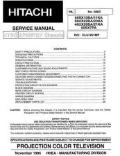 Buy Hitachi 60SX11K Service Manual by download Mauritron #288438