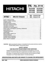 Buy Hitachi 36FX49B-32FX49B Service Manual by download Mauritron #287850