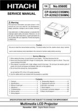 Buy Hitachi CP-2574TA2874TA Service Manual by download Mauritron #289095