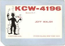 Buy New York Staten Island OSL Card KCW-4196 Jeff Walsh 25 Retford Ave nyc_box~59