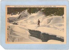 Buy New York Lake Placid Skier Pauses By Mountain Brook ny_box5~1749