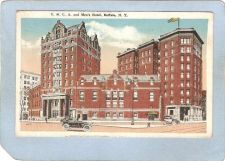 Buy New York Buffalo Y M C A Building & Mmen's Hotel Street Scene Intersection~2755