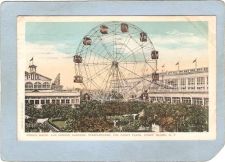Buy New York Coney Island Amusement Park Postcard Steeplechase Park Ferris Whe~392