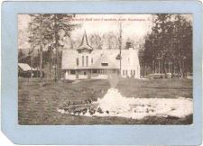 Buy New York Lake Kushaqua Stonywold Hall & Fountain ny_box5~1804