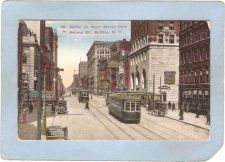 Buy New York Buffalo North On Main Street From Seneca St Street Scene w/5 Trol~2792