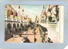 Buy New York Coney Island Amusement Park Postcard Luna Park Buildings & Elevat~444