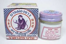 Buy 12 g. WHITE MONKEY HOLDING PEACH BALM JAR Ointment Herbal Medicine Pain Relief