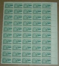 Buy US, Scott# 1019, three cent Washington Territory sheet of 50 stamps