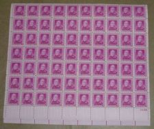 Buy US, Scott# 988, three cent Samuel Gompers sheet of 70 stamps