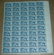 Buy US, Scott# 938, three cent Texas Statehood sheet of 50 stamps